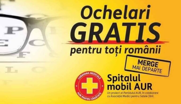 Spitalul mobil AUR: 11.000 de pacienți doar la oftalmologie în Caravana Medicală și peste 15.000 în centrele regionale pentru consultații oftalmologice, doar în ultima lună (P)