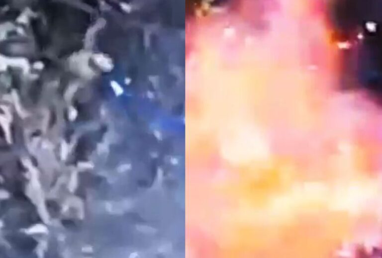 VIDEO – Ce se întâmplă când un soldat rus lovește cu capul o dronă care îl urmărește