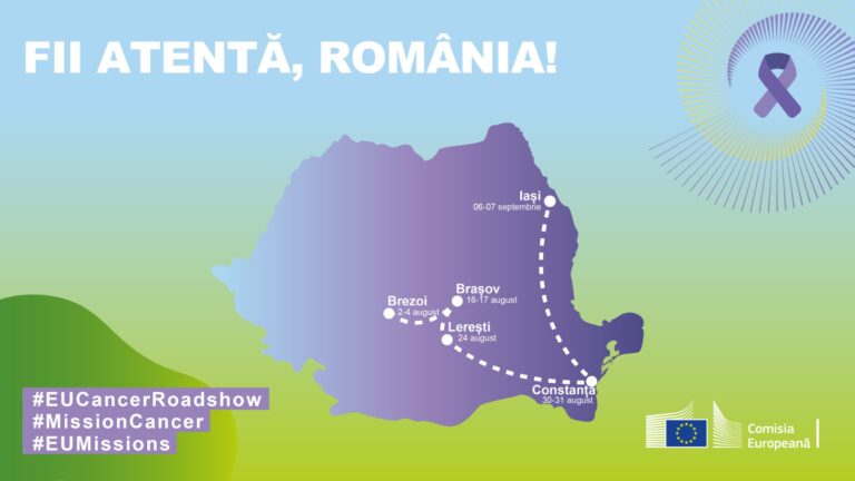 Peste 1.000 de români au participat la Caravana Misiunii UE privind Cancerul