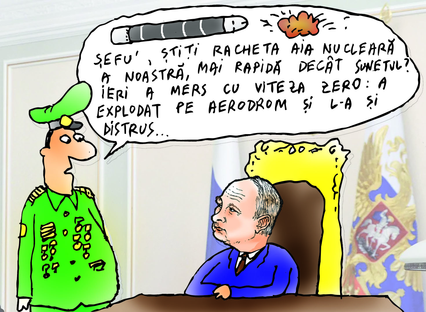 Racheta hipersonică rusească SATAN II s-a dus dracului