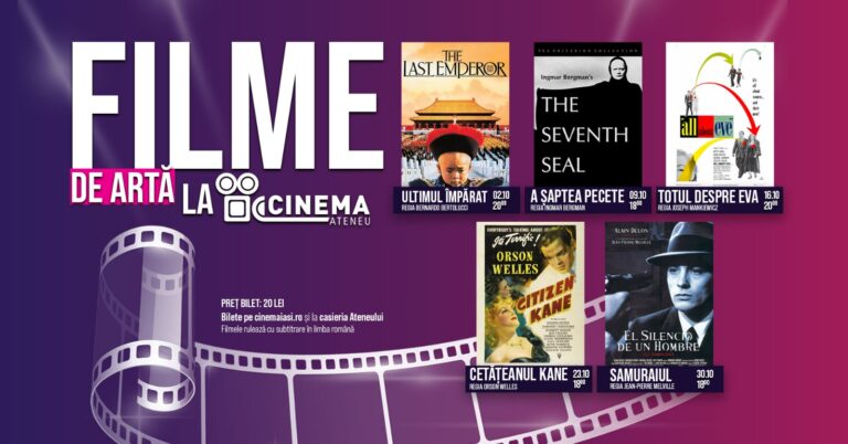 Cinci filme de artă, în luna octombrie, la Cinema Ateneu
