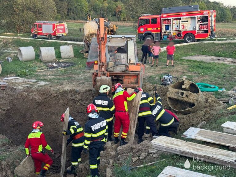 Bărbat din Suceava, mort după ce a fost prins sub un mal de pământ