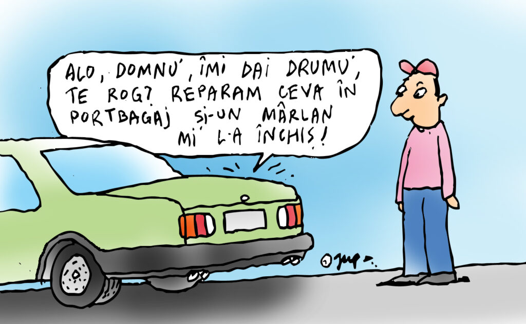  Blocat în portbagaj
