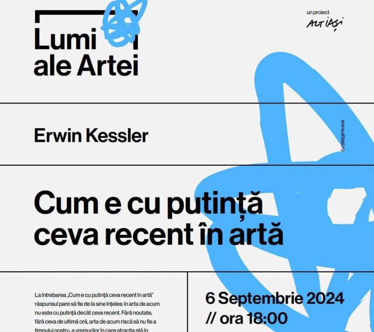 Inedite conferințe și cursuri de mediere artistică susținute în mai multe locații culturale ieșene