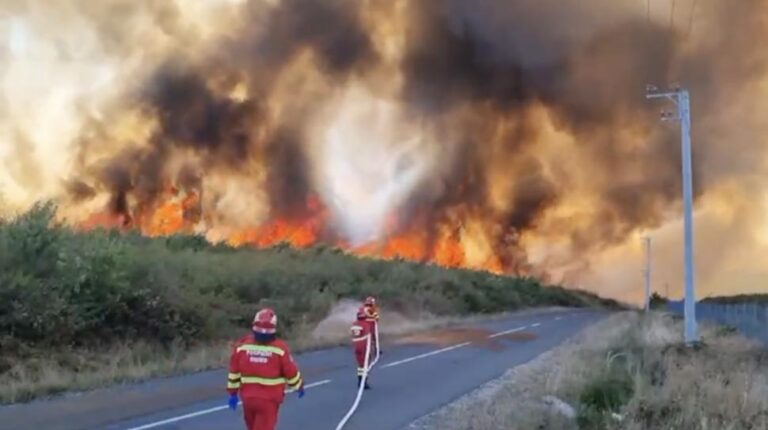 Incendiu uriaș în Maramureș: Flăcările scăpate de sub control au ajuns la case