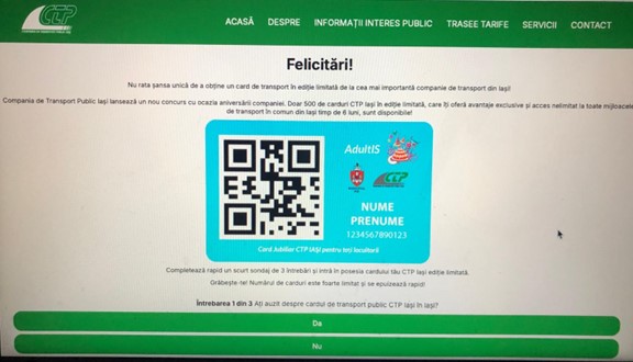 Ingenioasa înșelătorie cu carduri de transport face deja valuri și la Iași. Imaginea cu primarul Chirica, folosită de escroci