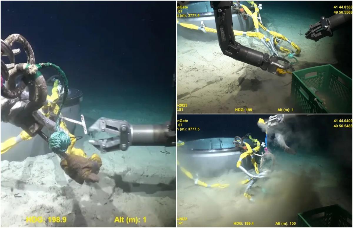 Video Momentul în care epava Titan e recuperată de pe fundul oceanului. Submersibilul pornise la drum cu defecțiuni