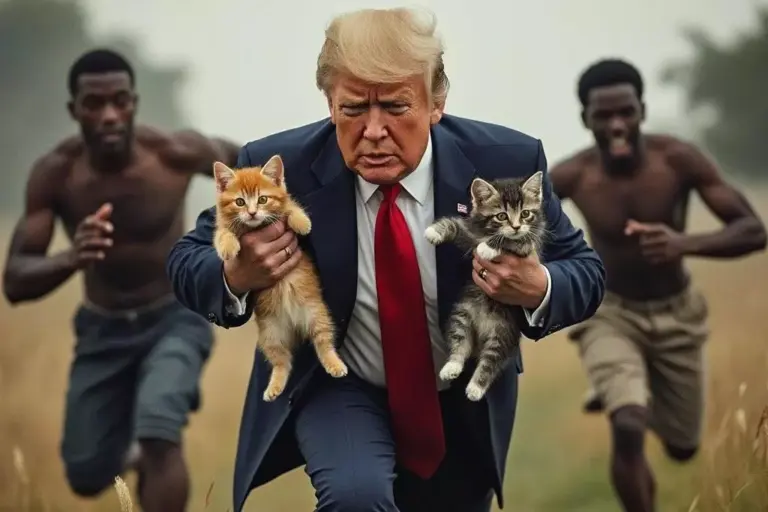 VIDEO „Te rog, nu-mi mânca pisica”. Melodia virală bazată pe un fake news lansat de fostul președinte Donald Trump