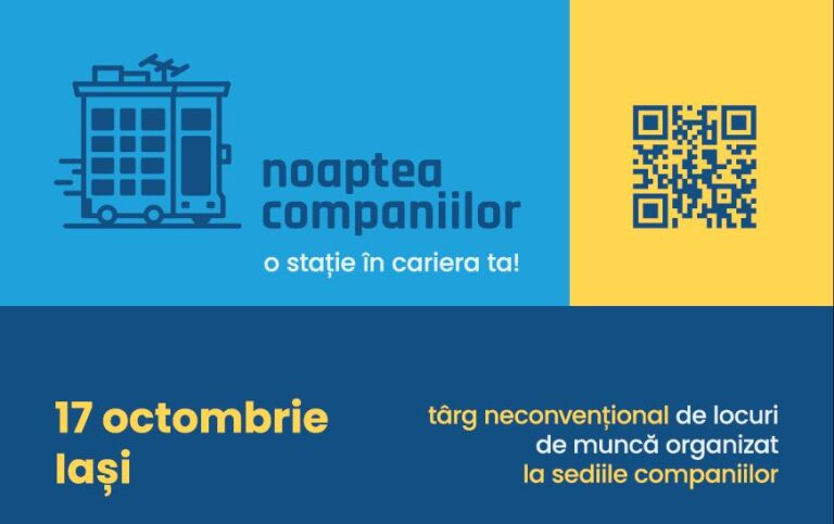 Șase firme din Iași și o Universitate își deschid astăzi ușile între 16:00 și 24:00 pentru persoanele aflate în căutarea unui loc de muncă