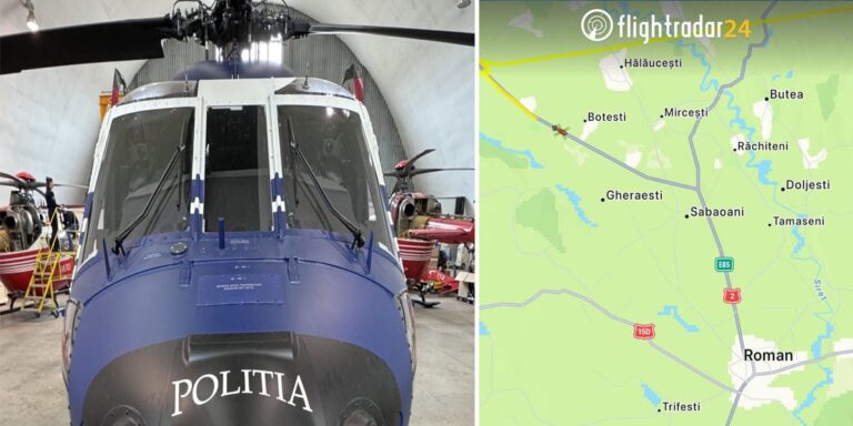 Un misterios elicopter albastru „vânează” șoferii ieșeni care circulă neregulamentar