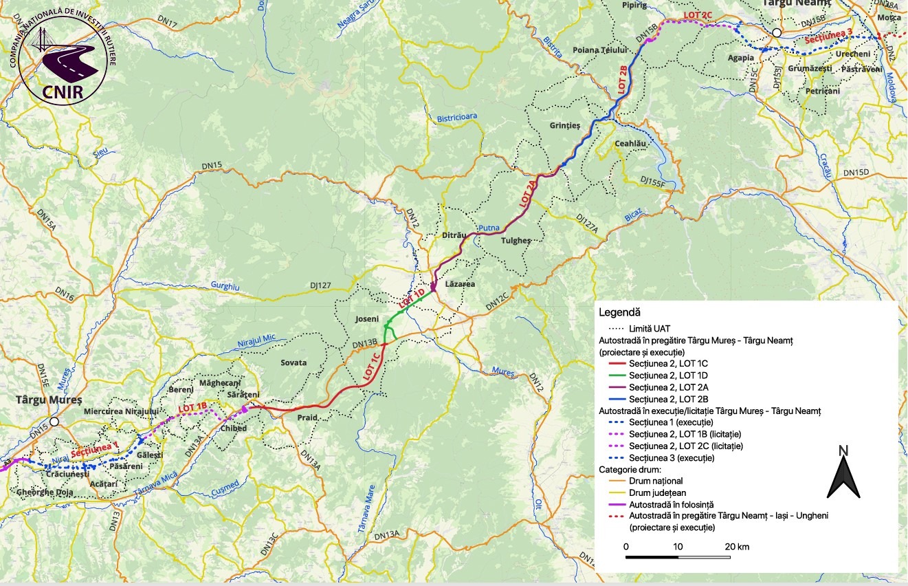 CNIR intră în sfârșit și pe A8. Când se vor lansa licitațiile și pe unde va trece munții Autostrada Unirii?