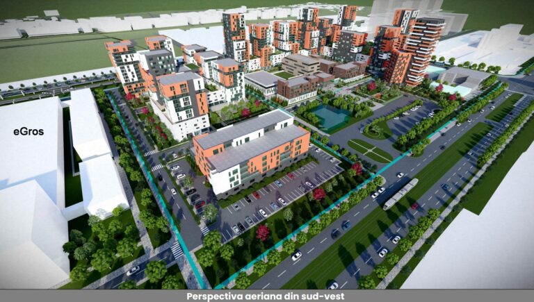 Turnuri de 20 de etaje lângă eGros. Proiectul intră în linie dreaptă în Consiliul Local