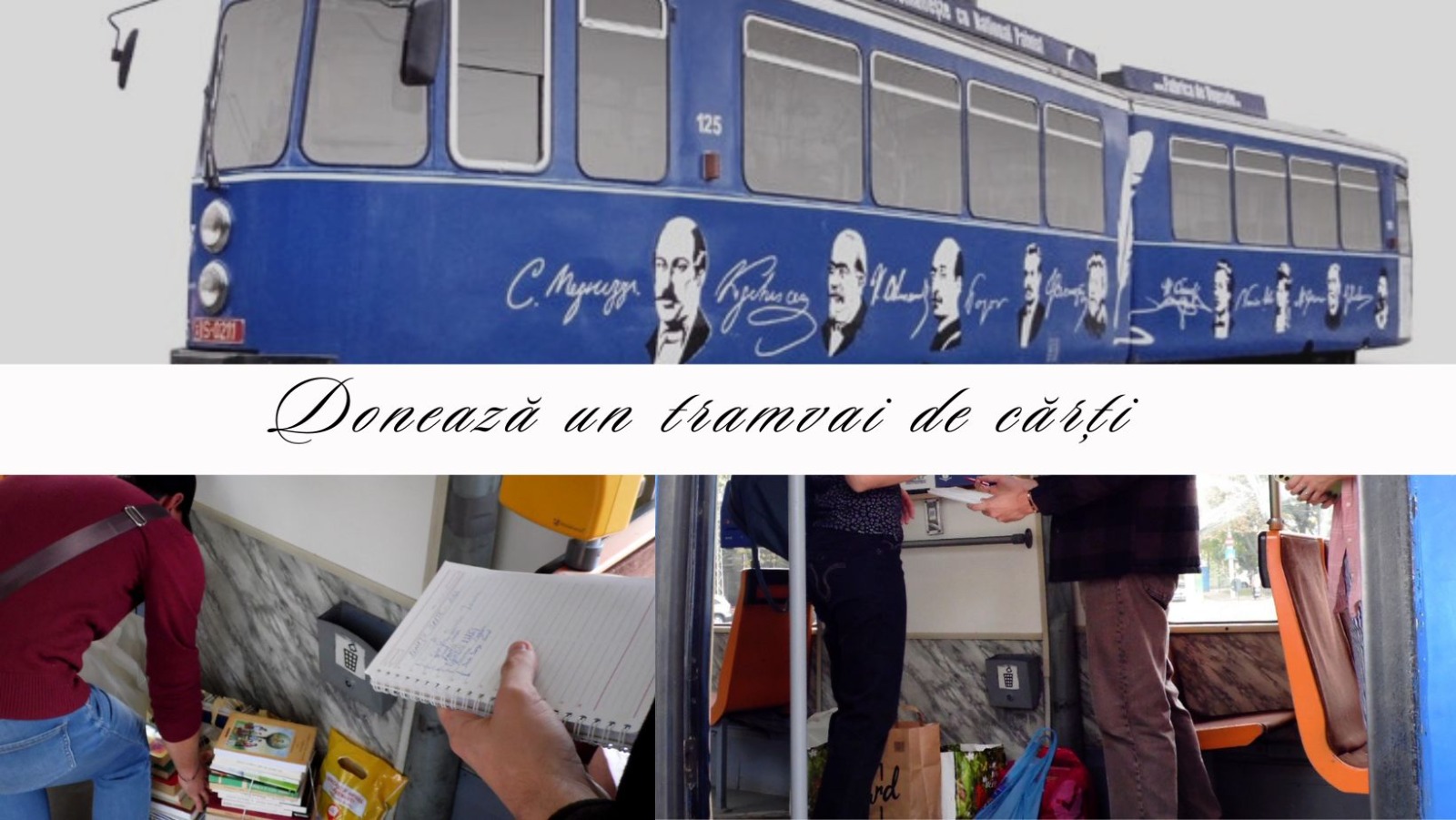 Campania „Donează un Tramvai de Cărți” revine și anul acesta!