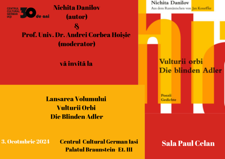 Lansare de carte: volumul bilingv de versuri 