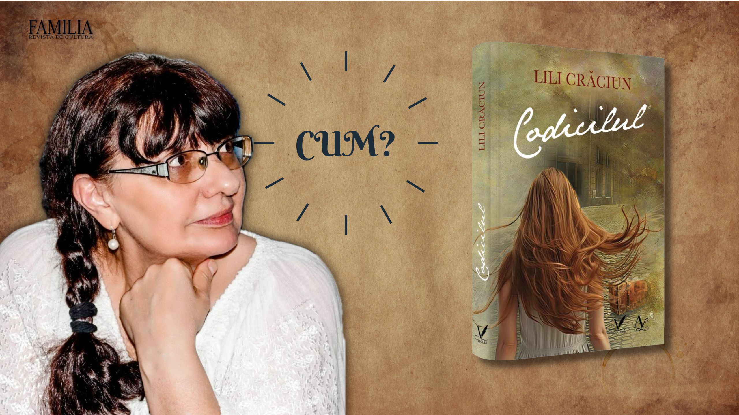 Lili Crăciun și „Codicilul”, azi, la librăria Tafrali