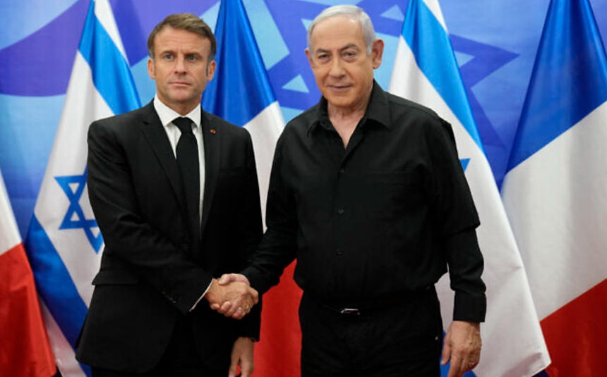  Benjamin Netanyahu se declară „extrem de dezamăgit” de Emmanuel Macron