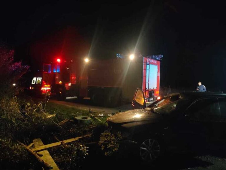 Un bărbat a murit şi trei persoane au fost rănite, într-un accident rutier produs în judeţul Satu Mare, între un autoturism și o căruță