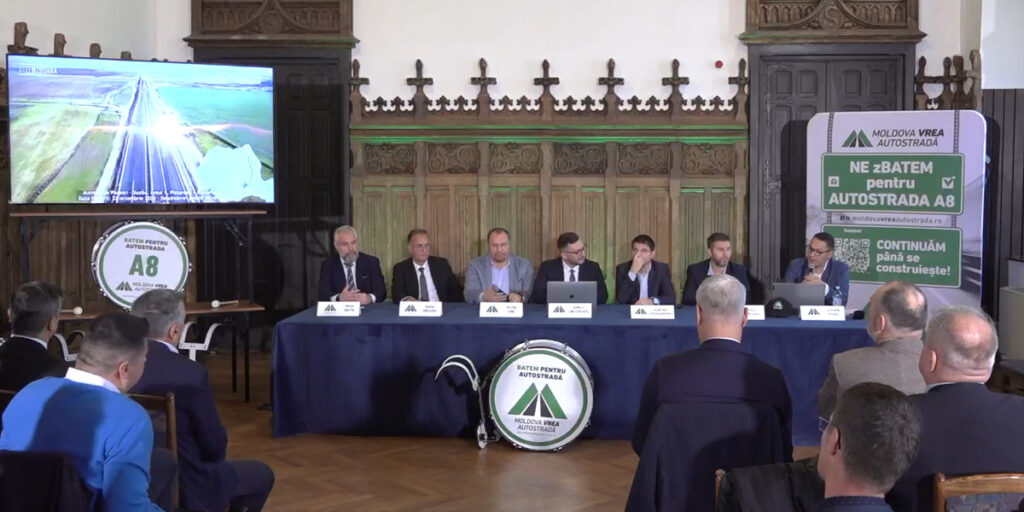 LIVE-VIDEO Dezbatere organizată de Asociația Modova vrea autostradă despre stadiul autostrăzii A8