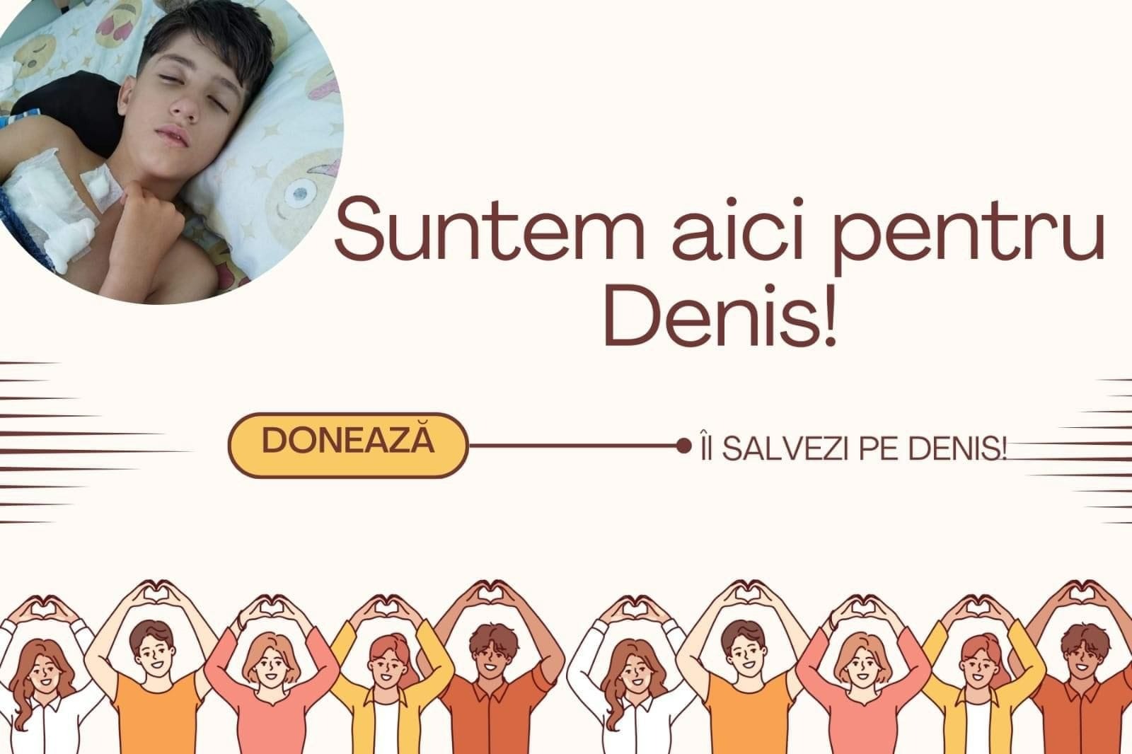 Ajutor pentru Denis, un băiețel care are nevoie urgentă de sprijin pentru o operație salvatoare la Bologna