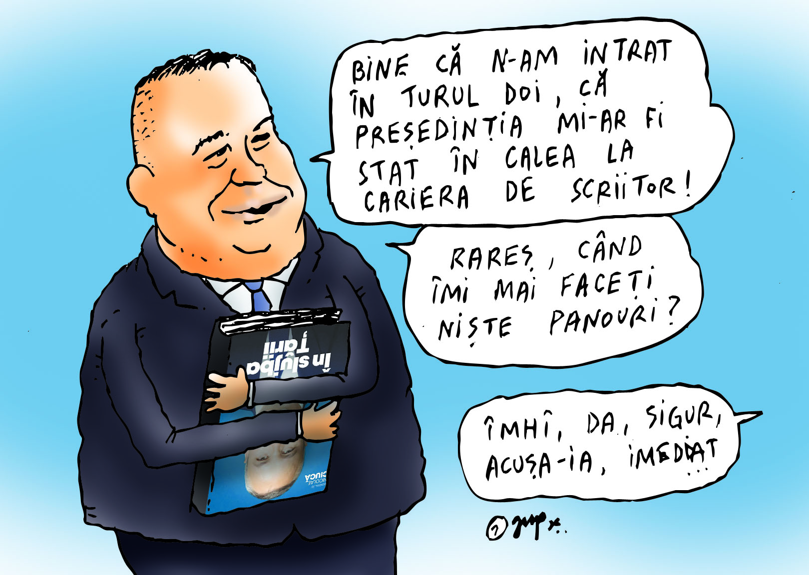 Cariera de scriitor a lui Ciucă nu mai are acum nicio piedică