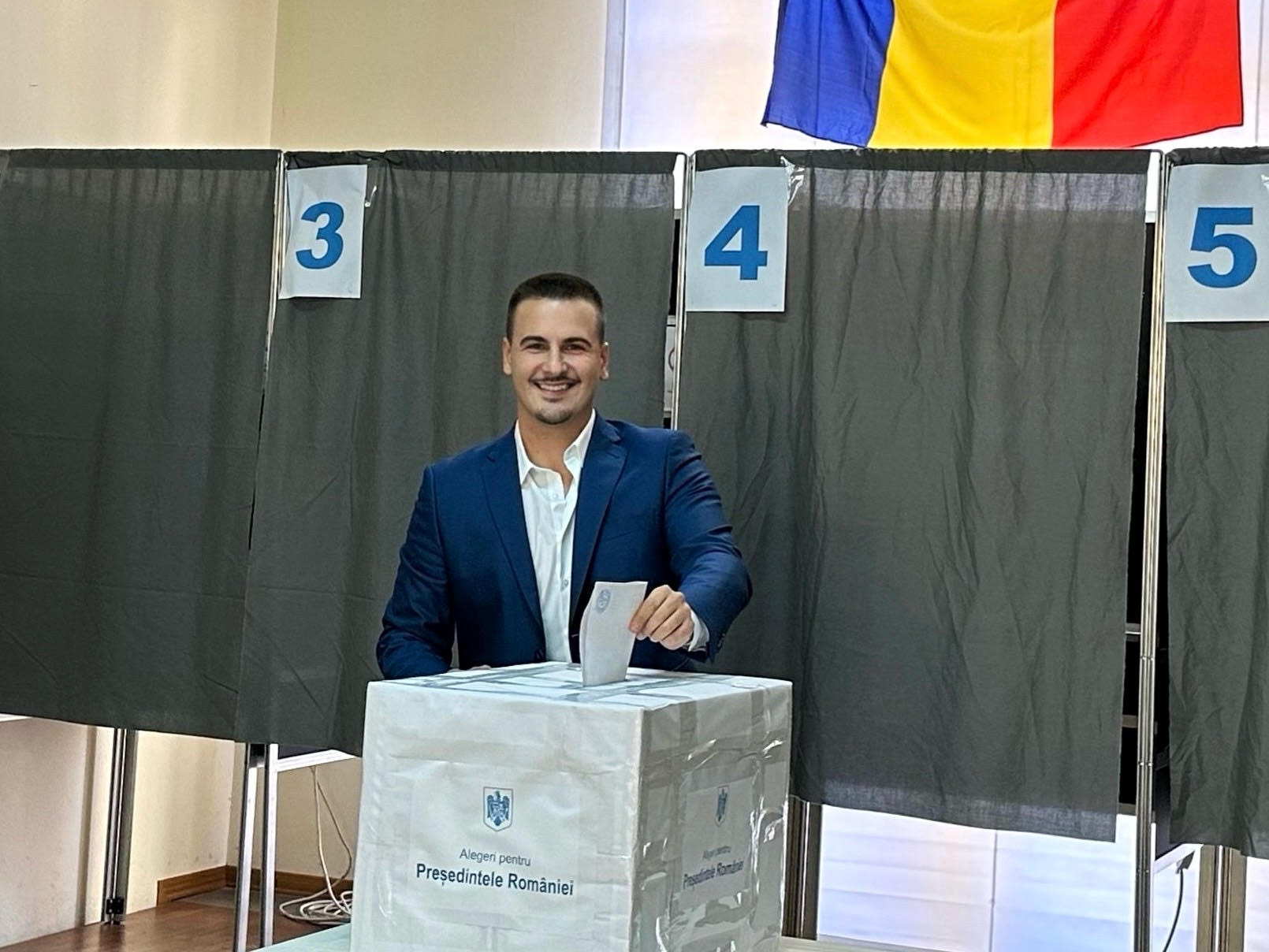 Opțiunea diasporei: în Prato, Italia, la secția de votare unde a votat și Adrian Mutu, Călin Georgescu a fost pe primul loc