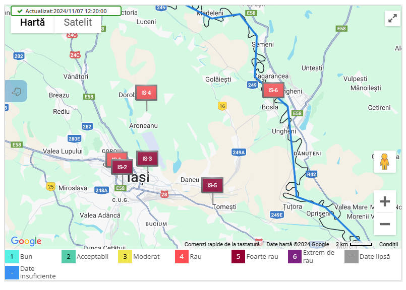 FOTO Atenționare privind calitatea aerului în județul Iași Perioada rece din an vine cu depășiri la indicatorii de calitate a aerului