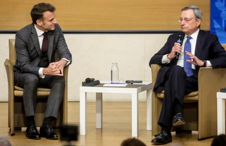 Avertisment comun Macron-Draghi: Războiul tarifelor americane este iminent. Draghi: „Băncile europene nu se pricep deloc la finanțarea inovației”