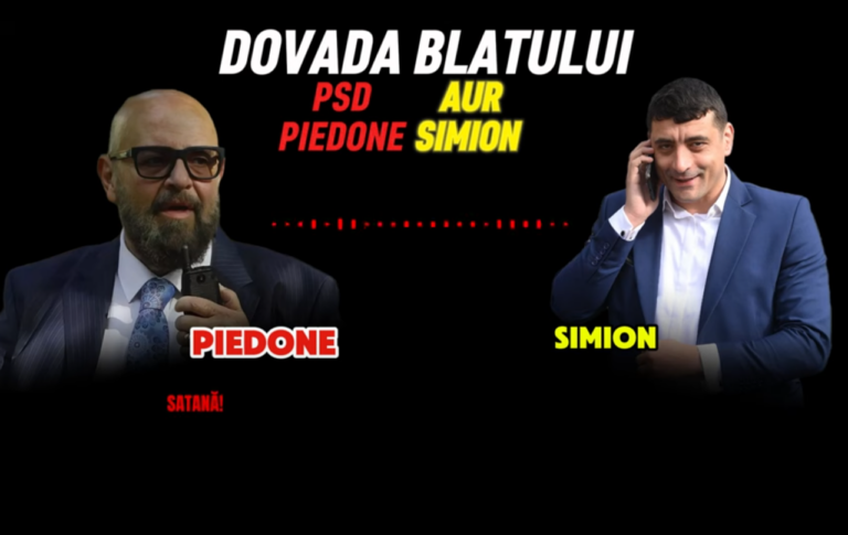 AUDIO Blat PSD-AUR Piedone și Simion se alintă cu „Satana” și „Sătănel”. „Susținem pe cine stabilim noi doi, da?”, propune Piedone, iar liderul AUR aprobă
