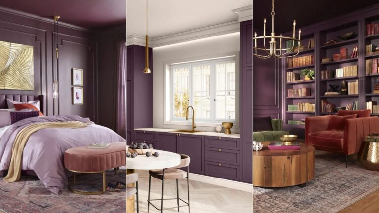 Culoarea anului 2025 pentru design interior este Purple Basil