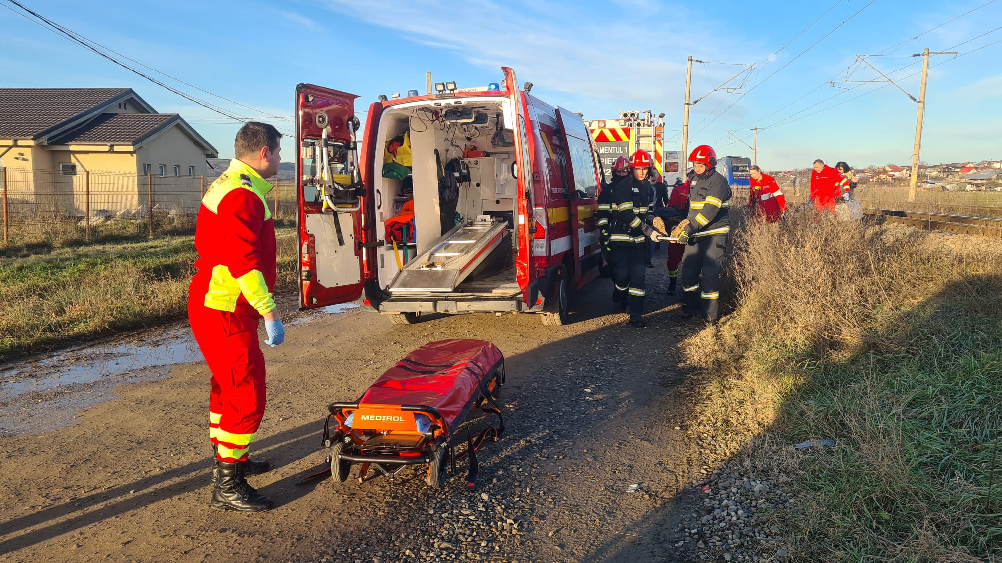 UPDATE FOTO/VIDEO Accident feroviar produs în zona Lețcani, drumul spre Cucuteni