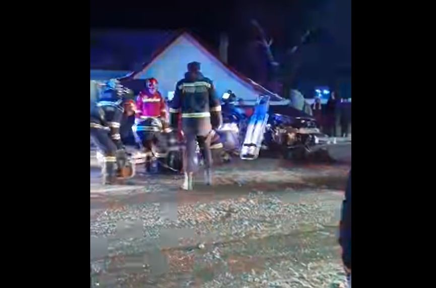  Accident grav la Neamț cu o mașină cu numere de Iași – VIDEO