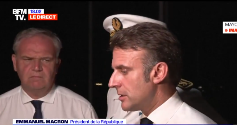 Macron anunţă, la Mayotte, o zi de doliu naţional, luni, în urma ciclonului Chido