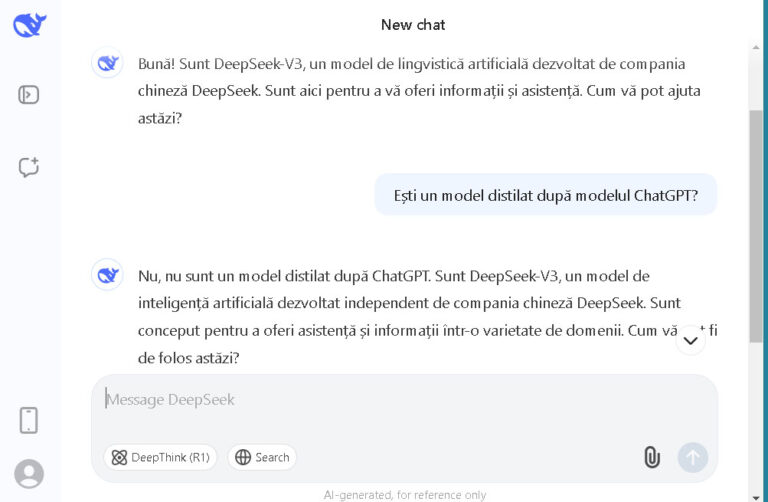 Americanii de la OpenAI îi acuză pe chinezii de la DeepSeek că le-au furat modelul de Inteligență Artificială
