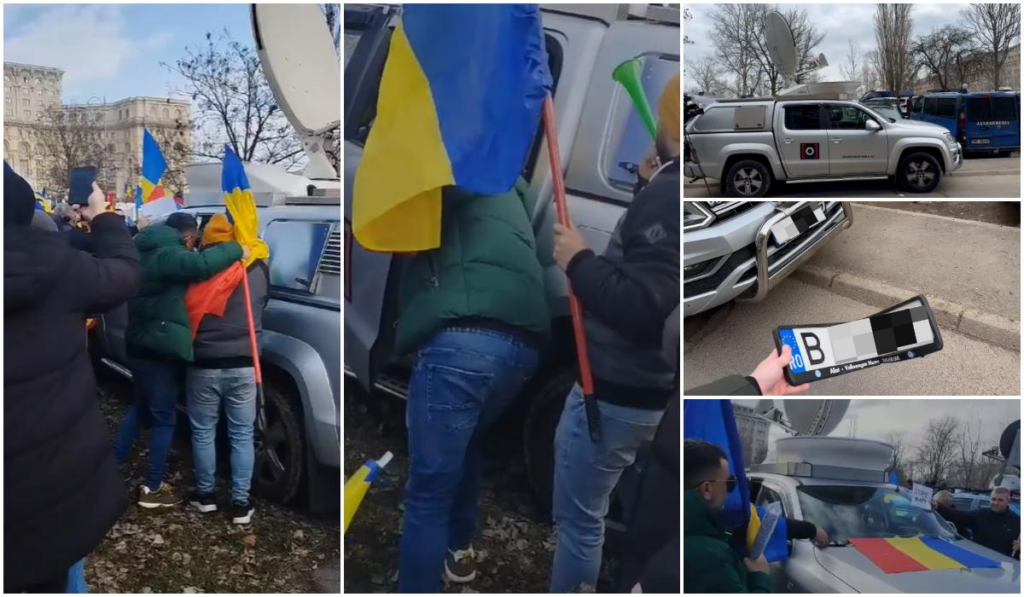 O echipă de jurnaliști a fost atacată de susţinătorii lui Călin Georgescu, la protestul din Capitală