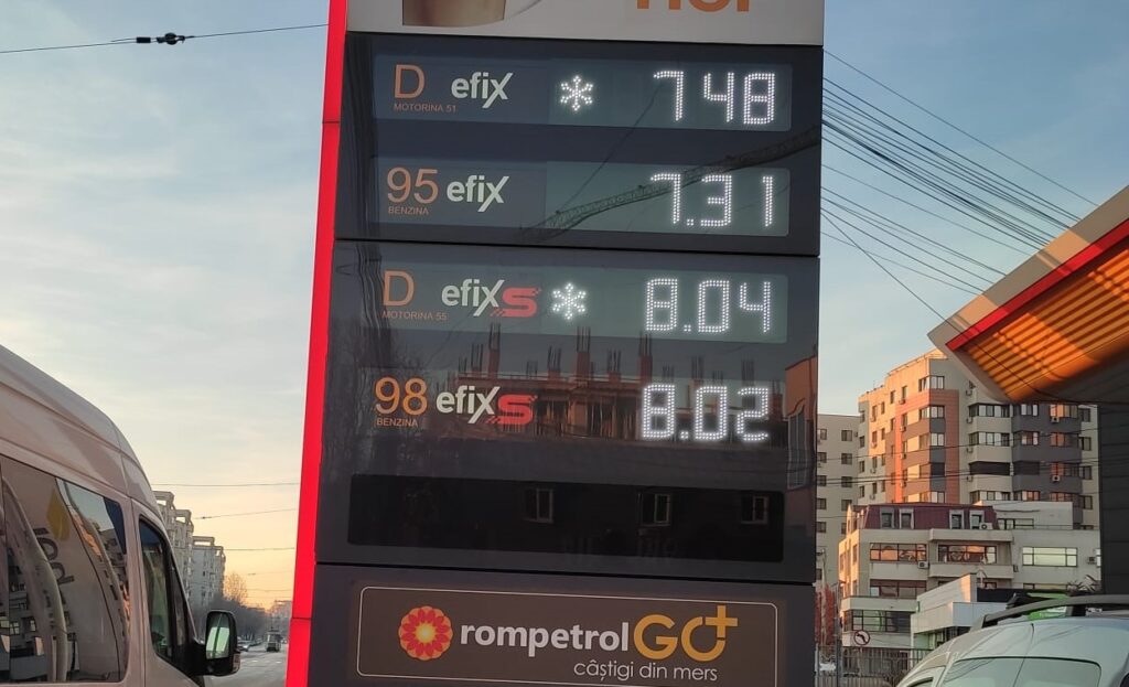  FOTO Noile prețuri ale carburanților la pompă din 2025