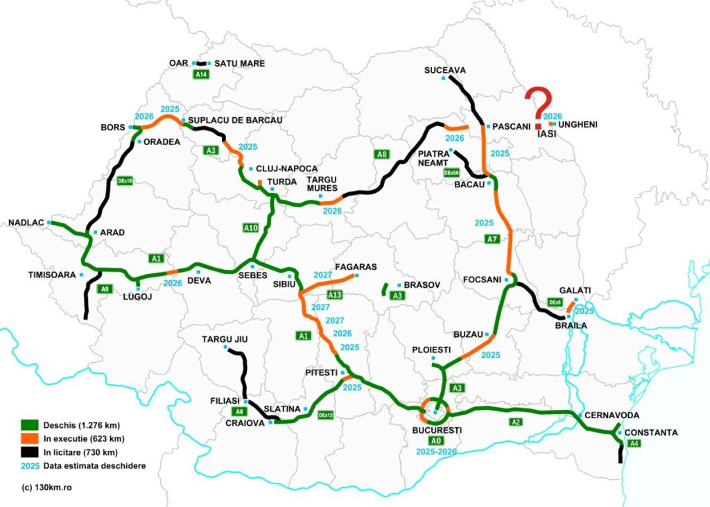 Camera de Comerț și Industrie Iași solicită imperativ lansarea licitației pentru segmentul Lețcani-Ungheni al Autostrăzii A8