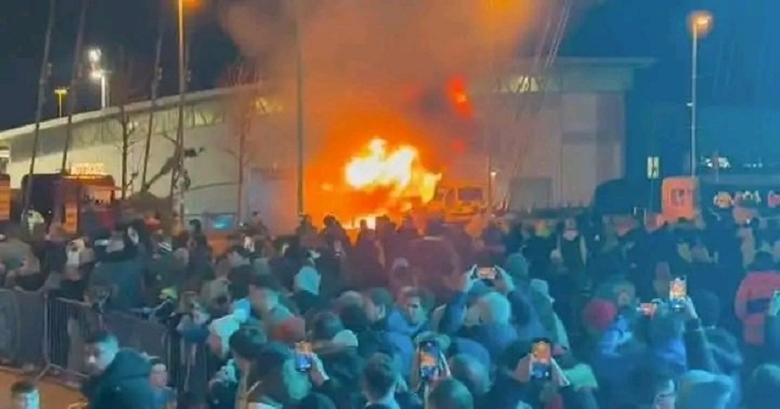 Incendiu la stadionul echipei Manchester City înaintea meciului cu FC Bruges, din Liga Campionilor – VIDEO