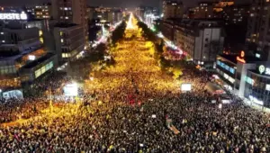 Serbia: Opoziția acuză guvernul că a folosit un tun sonic împotriva participanților la protest