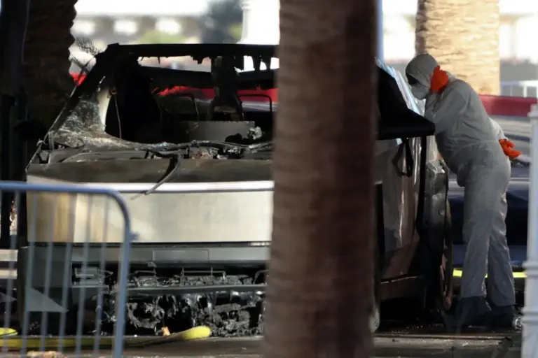 Şoferul autoturismului Tesla care a sărit în aer în faţa hotelului Trump din Las Vegas avea o rană de glonţ în cap, ceea ce indică o probabilă sinucidere