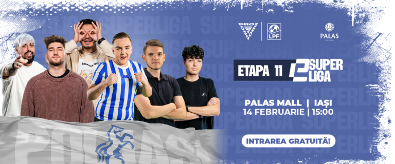 Echipe de fotbal virtual ale României concurează la Palas în cadrul eSuperliga EA Sports FC 25. Vino să îți susții preferații alături de Imogen, Andu, Andreas și alți influenceri!