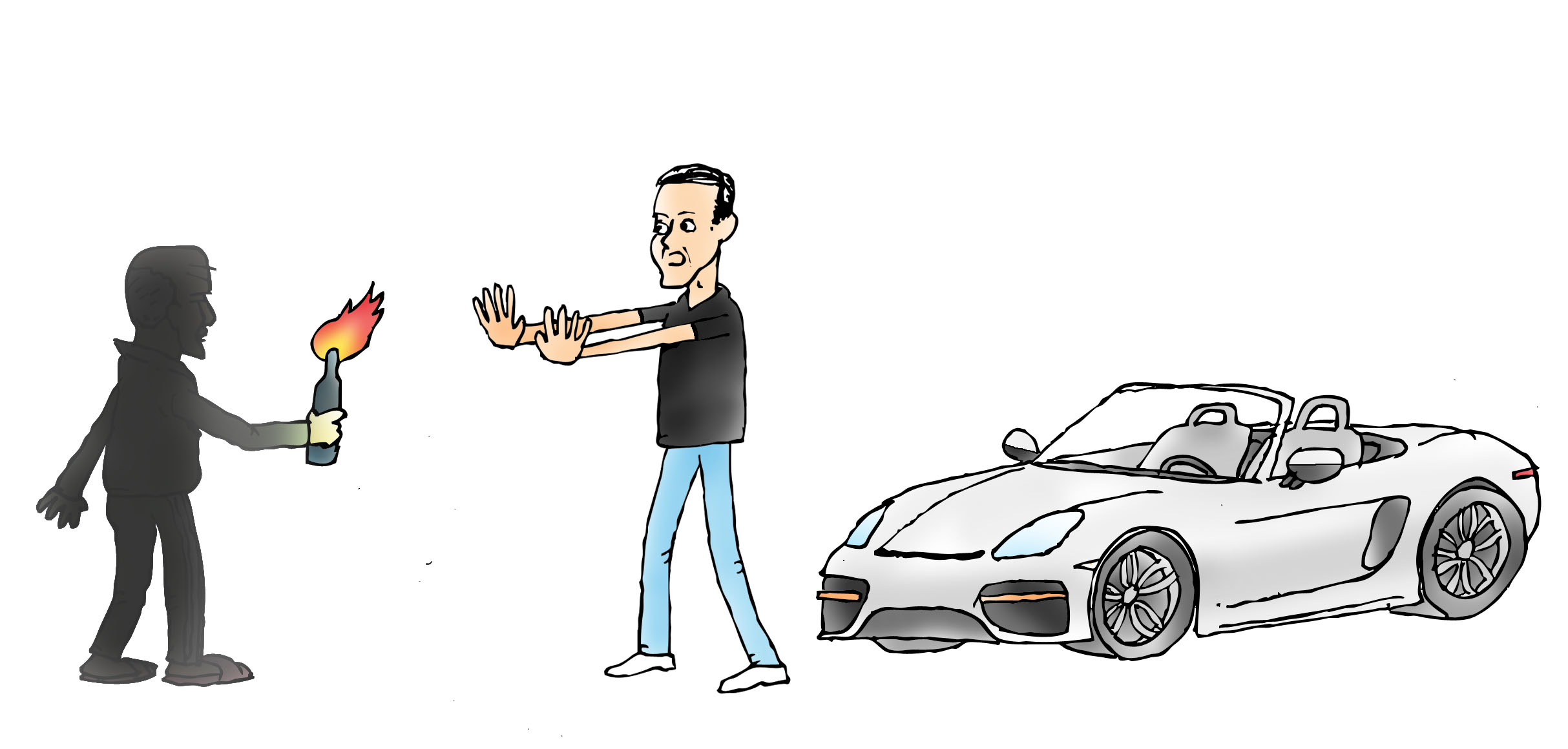 David Popovici, amenințat de un pensionar că îi dă foc la Porsche
