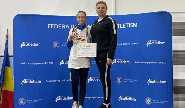 Dublă campioană națională la atletism sub culorile CS Politehnica Iași (P)