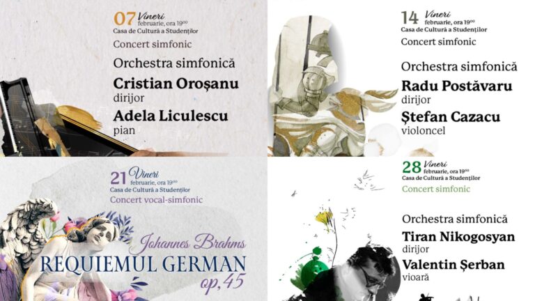 Februarie în patru acte. Seria de concerte simfonice ale Filarmonicii Moldova din Iași