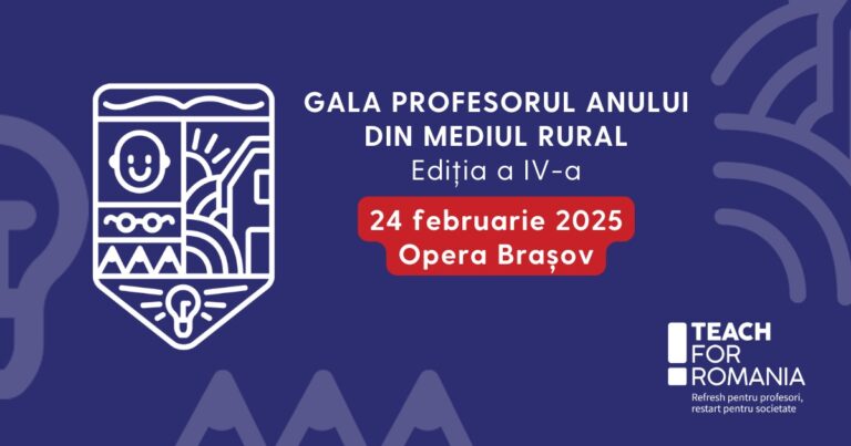 21 de profesori din 16 județe, finaliști la Gala „Profesorul Anului din mediul rural”
