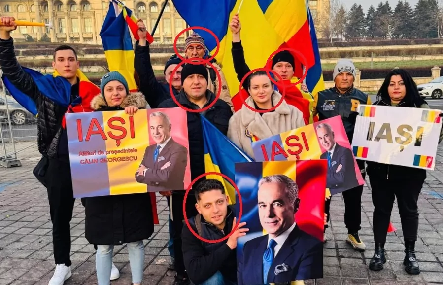 Călin Georgescu susținut de la Iași de membri ai Clanului Cordunenilor, infractori de drept comun, simpatizanți legionari, intelectuali anti-vacciniști și conspiraționiști