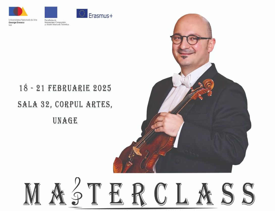 Masterclass de vioară cu un artist din Hamburg la Universitatea de Arte Iași