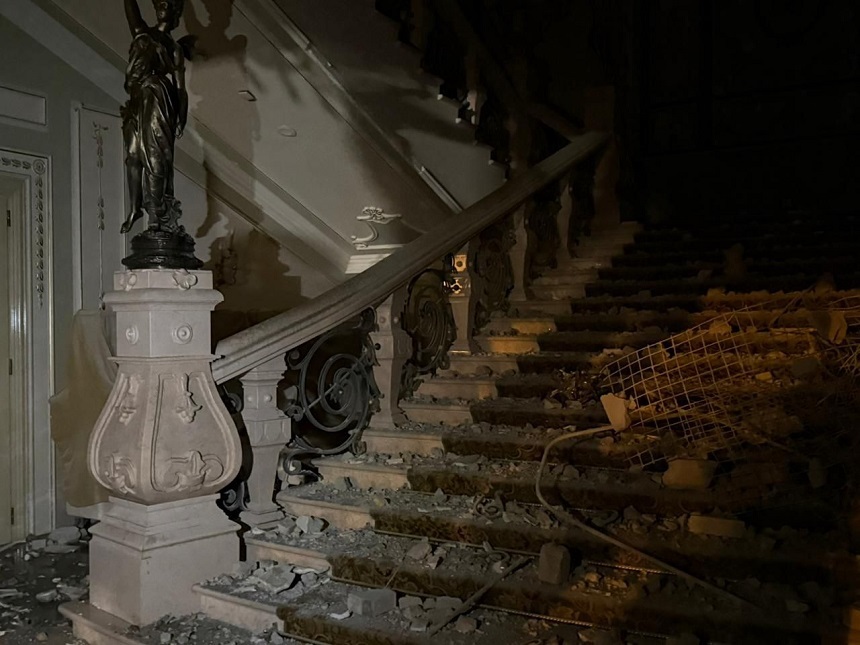  Ucraina – Rachete ruseşti au lovit centrul istoric al Odesei, rănind şapte persoane