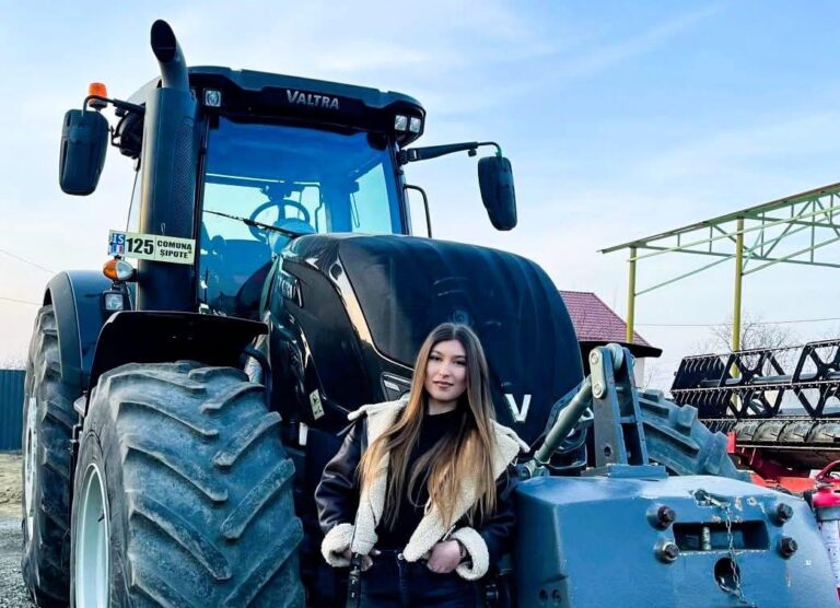 Povestea unei tinere extraordinare din Șipote: la numai 20 de ani conduce o fermă modernă de 1.000 ha