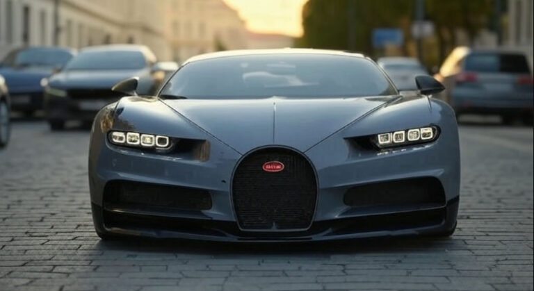 Bugatti de 3 milioane de euro, confiscat de poliție pentru viteză!!