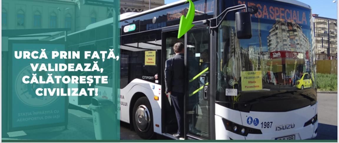 Campania „Urcă prin față, validează, călătorește civilizat!” în Zona Metropolitană